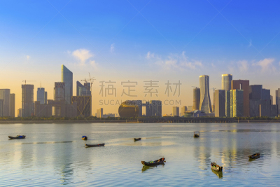 杭州,新城市,奥林匹克运动场,浙江省,全球财政,城市扩张,石油管道,办公室,天空,美