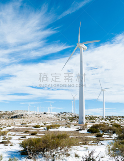 涡轮,电缆,垂直画幅,天空,风,变压器,风力,能源,雪,无人