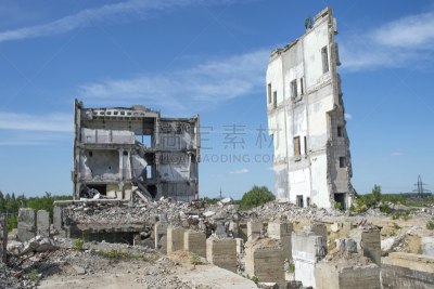 混凝土,堆,建筑业,巨大的,化石,建筑工地,户外,毛石,砖,石材