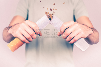 巨大的,吸烟问题,男性,香烟,水平画幅,古典式,风险,拆毁的,碾碎了的,特写