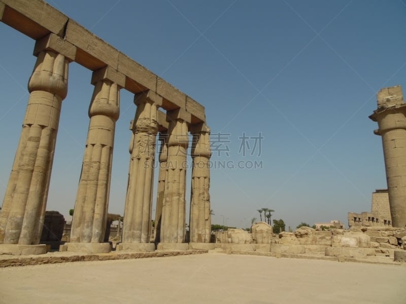 鲁克索神殿,国际著名景点,埃及卢克索,国内著名景点,古埃及文明,过去,法老,埃及,废墟,亚蒙神殿