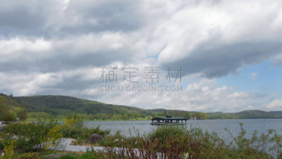 库柏镇,纽约州,奥齐戈湖,春天,美国,水平画幅,无人,云,户外,摄影