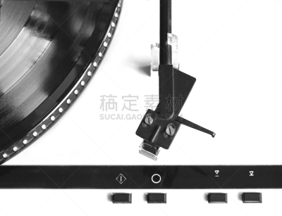 唱片,唱盘,特写,分离着色,唱机针,每分钟45转,留声机的拾音臂,留声机,休闲活动,水平画幅
