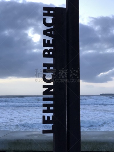 拉辛奇,海滩,云,海浪,波浪,岩石,夏天,户外,爱尔兰共和国,沙子