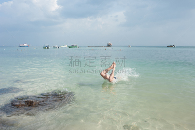 海洋,人,游艇,背景幕,水平画幅,浪漫,芭堤雅,户外,船,泰国