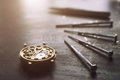 钟表匠,设备用品,安全护栏,个性,车间,手,职业,工匠,金属质感