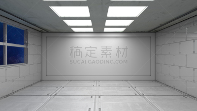 空的,交通工具内部,走廊,未来,三维图形,空间站,太空船,空间探索,视点,环境