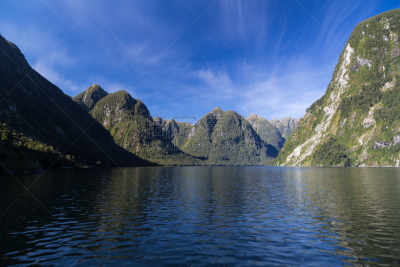 新西兰,峡湾,doubtful sound,水,天空,水平画幅,绿色,无人,蓝色,噪声