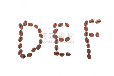 英文字母f,英文字母e,烤咖啡豆,字母,英文字母d,褐色,水平画幅,形状,纺织品,无人