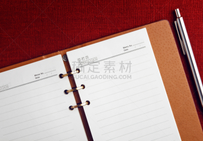 笔记本,水笔,开着的,圆珠笔,办公室,留白,办公用品,水平画幅,银色,消息