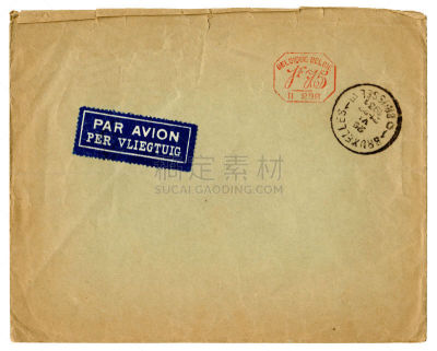 1931,褐色,信封,比利时,航空邮件,邮戳,办公室,留白,办公用品,水平画幅