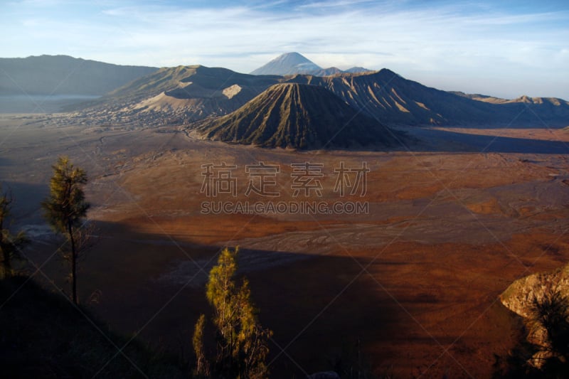 沟壑,山,婆罗摩火山,bromo-tengger-semeru national park,东爪哇,自然,爪哇,水平画幅,无人,户外