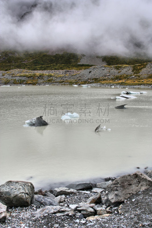 库克山国家公园,霍克湖,垂直画幅,国家公园,无人,澳大拉西亚,夏天,户外,湖,大洋洲