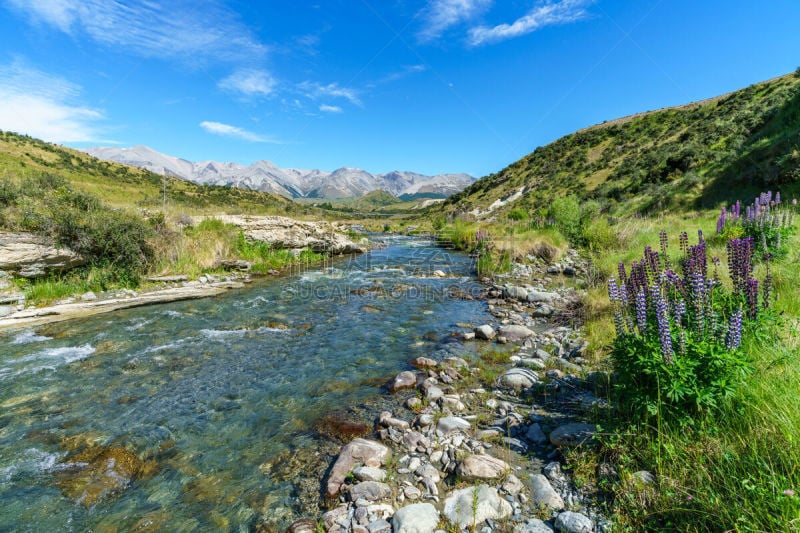 新西兰,arthurs pass,风景,野生动物保护区,洞穴,18岁到19岁,小溪,草,巨石,小路