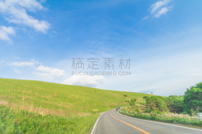 天空,长野县,草,自然,绿色,地形,日本,美原,风景,背景