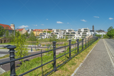 马格德堡,市区,春天,都市风景,中心,城市,修道院,天空,水平画幅
