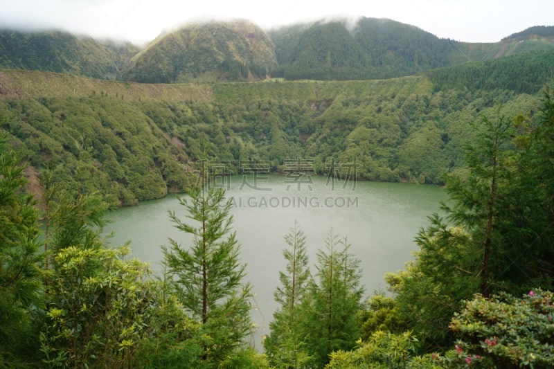 塞特港,蓬塔德尔加达,水平画幅,无人,火山地形,当地著名景点,大西洋,大西洋群岛,观测点,户外