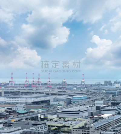 横滨,海港,工业,码头,日本,都市风景,海湾,山口,垂直画幅,水