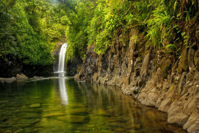 瀑布,taveuni,斐济,海岸地形,热带气候,著名景点,海岸线,泻湖,户外,旅行者