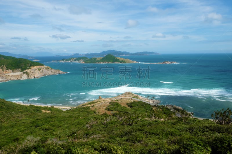 越南,海滩,宁顺,水,水平画幅,无人,夏天,户外,海景,街道