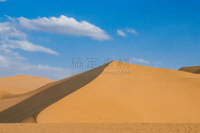 中国,沙漠,天空,甘肃省,敦煌,蓝色,沙丘,在下面,鸣沙山,西北