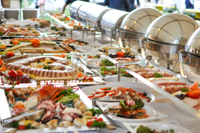 食品,饮食产业,餐具,水平画幅,会议,开胃品,膳食,餐饮服务职业,肉,白色