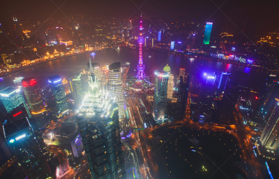 上海环球金融中心,外滩,浦东,上海,中国,风景,夜晚,角度,无线电通信塔,自然美