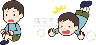 儿童,悲哀,膝,身体受伤,图像,四肢,眼泪,损坏的,学龄前儿童,矢量