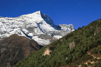 尼泊尔,水平画幅,坤布,茶馆,雪,无人,喜马拉雅山脉,户外,山,科汐湾
