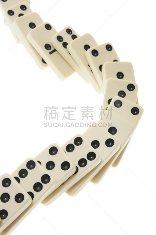 成一排,骨牌,垂直画幅,白色背景,组物体,背景分离,业余爱好,影棚拍摄,部分,静物