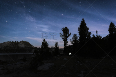 夜晚,天空,加利福尼亚内华达山脉,墨尔经,美国,水平画幅,无人,2015年,户外,加利福尼亚
