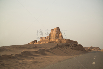 伊朗,沙漠,天空,水平画幅,山,沙子,无人,岩层,夏天,户外