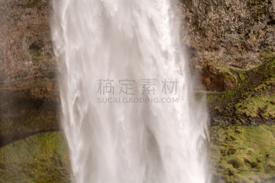 南,冰岛国,1号公路,塞里雅兰瀑布,自然神力,著名景点,春天,河流,彩虹,瀑布