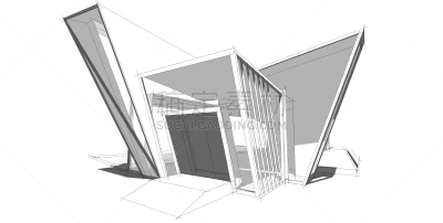建筑业,三维图形,绘画插图,建筑,线条,整体情况,商务,视角,几何形状,边框