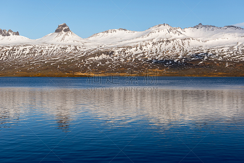 冰岛国,地形,冬天,斯奈山半岛,美,水平画幅,山,瀑布,无人,火山地形