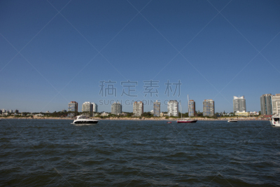 punta del este,乌拉圭,快艇,自然,南美,宁静,水平画幅,无人,蓝色,夏天