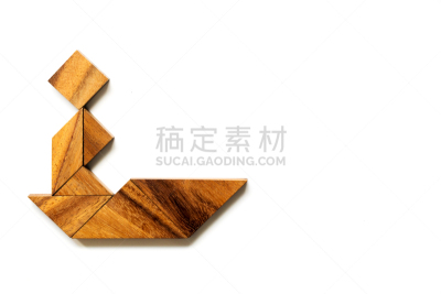 船,木制,男人,谜题游戏,形状,白色背景,传统,纸牌,商务,休闲游戏