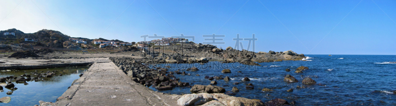 地中海度假村,全景,水,度假胜地,水平画幅,无人,海岸地形,偏远的,被抛弃的,阿特恩博达