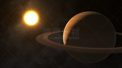 土星,绘画插图,太空,太阳,高雅,三维图形,闪亮的,卡西尼号宇宙飞船,太空船,罗马风格