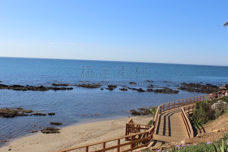 马拉加省,度假胜地,旅游目的地,水平画幅,无人,福恩吉罗拉,旅途,地中海,西班牙,摄影