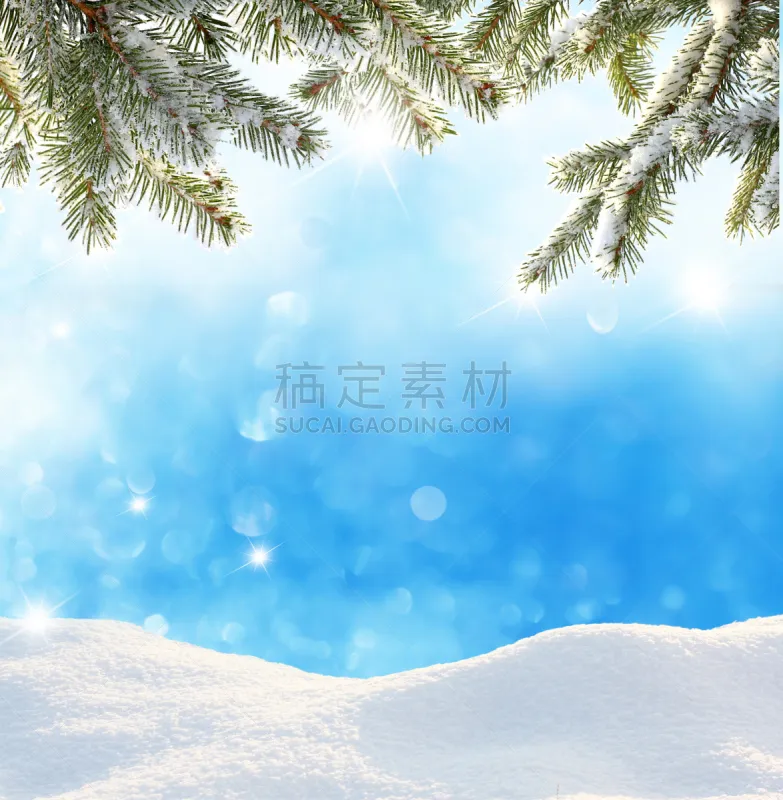 背景 冬天 山 雪 雾淞 自然 垂直画幅 无人 蓝色图片素材下载 稿定素材