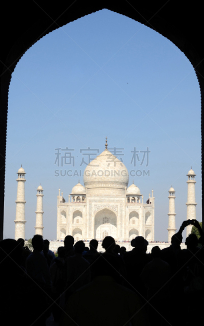 泰姬陵,垂直画幅,天空,陵墓,旅游目的地,地形,蓝色,旅行者,户外,阿格拉
