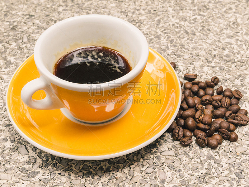 咖啡杯,专横,研究会,烤咖啡豆,褐色,早餐,咖啡馆,桌子,水平画幅,早晨