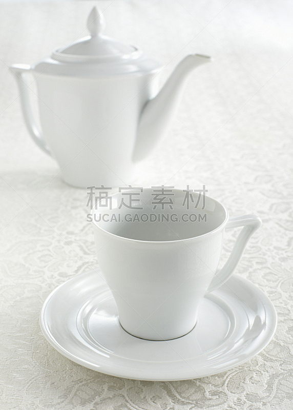 杯,陶瓷制品,茶壶,餐具,垂直画幅,无人,茶碟,饮料,特写,现代