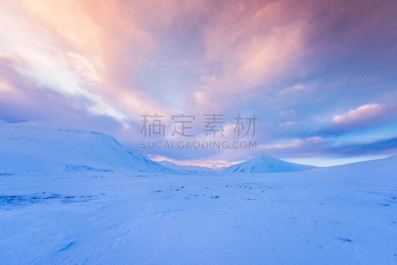朗伊尔城,斯匹兹卑尔根,斯瓦尔巴德群岛,冬天,山,自然,挪威,雪山,两极气候,南极洲