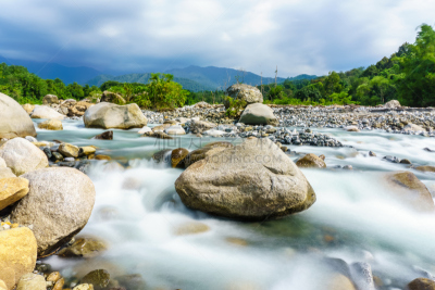 自然美,风景,水,褐色,水平画幅,沙子,瀑布,无人,婆罗洲岛,沙巴州