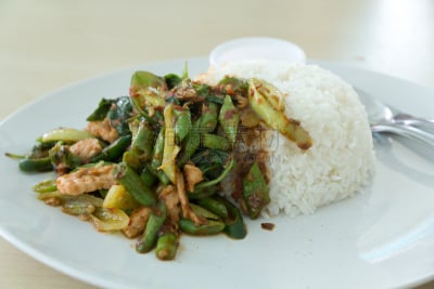 食品,泰国,饥饿的,水平画幅,无人,快餐店,快餐,蔬菜,辣椒,猪肉