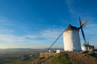 唐吉诃德,现代风车,传统,风,刀刃,磨坊,著名景点,农场,能源,户外