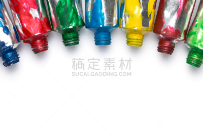 背景分离,涂料,多色的,背景,创造力,留白,丙稀画,分离着色,圆柱体,白色背景