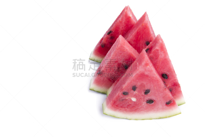 西瓜,红色,切片食物,夏季系列,份量,多汁的,熟的,横截面,前景聚焦,瓜